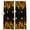 Yellow, variant on Yellow Leaf Blackout Curtains for Bedroom/Living Room, Pinch Pleated Black Out Curtains, Fall Plant Country Vintage Watercolor Black Room Darkening Window Drapes with Hooks 2 Panels, 59"x70"