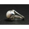 thumbnail image 4 of Heaven Crafts 925 Sterling Silver White Pearl Gemstone Ring Best Friend Gift For Her & Him, 4 of 6