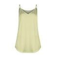 thumbnail image 4 of kytmyeq Women Summer V Neck Tank Tops Loose Fit Sleeveless Spaghetti Strap Shirts, 4 of 5