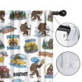 thumbnail image 4 of Blackout Kids Curtains,Bigfoot and Sticker White Pattern Children's Insulated Curtains Set Of 2,Bedroom Essentials,Toddler Room Decor 42"x84", 4 of 5
