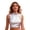 White, variant on Wang6 women sparkle high neck tank tops cropped sleeveless mardi gras shirts crew neck slim fit summer dance tees tops White XL