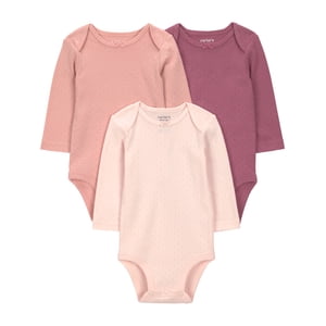 Carter's Child of Mine Baby Girl Bodysuits, 3-Pack