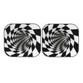 thumbnail image 7 of Haiem 3d Vortex Illusion Windshield Sun Shade: Universal Foldable 2-Piece Car Front Window Sunshade - Blocks Uv Rays, And Reduces Heat,Essential Car Accessory Large, 7 of 7