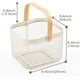 thumbnail image 2 of Decorative Wire Fruit Basket Storage Basket Wire Mesh Basket with Wooden Handle for Kitchen, Shelf, Pantry -, 2 of 5