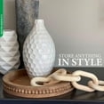 thumbnail image 4 of Rustic Wood Tray Centerpiece Tray - 16in Large Decorative Round Wooden Tray for Decor or Serving, 4 of 7