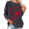 thumbnail image 2 of PNTUTB Womens Fashion Crew Neck Casual Hoodless Loose Long Sleeve Shirts Graphic Comfy Sweatshirts, 2 of 5
