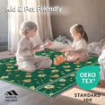 thumbnail image 4 of ODIKA 4'x6' Machine Washable Non-Slip Area Rug, Emerald Serenity Elegant Green for Bathroom High Traffic Rug, Green, 57921, 4 of 5