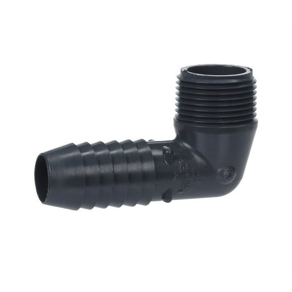 Boshart Industries UPPME-07 90 Degree Elbow 3/4" Insert in. X 3/4" D MPT Polypropylene