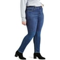 thumbnail image 2 of Jack David Black Womens Plus Size Stretch Soft Butter Skinny Premium Denim Jeans Pants, 2 of 4