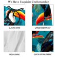 thumbnail image 4 of luoweisi Men's Beach Shorts Quick Dry Swim Trunks with Mesh Lining Toucan L, 4 of 5