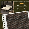 thumbnail image 3 of Outdoor Rattan Chair with Removable Footstools & Cushions, All-Weather PE Wicker Lounge Chair Set for Patio, Pool, Garden, 3 of 6