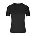 thumbnail image 4 of Womens Basic T Shirts Summer Tops 2025 Crop Short Sleeve Slim Fit Tee Cute Gym Workout Clothes, 4 of 6