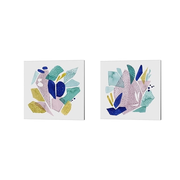 Metaverse Grace Popp 'Terrazzo Drift' Canvas Art (Set of 2)