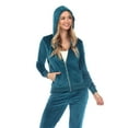 thumbnail image 5 of White Mark Women's 2 Piece Velour Tracksuit Set, 5 of 5