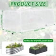 thumbnail image 2 of Garden Netting for Raised Beds 1 Pack, Raised Garden Bed Plant Netting Cover Mesh for Garden Protection, Rectangular Bird Netting Pest Barrier Screen Insect Net for Vegetables Fruits, 5x2.3ft, White, 2 of 7