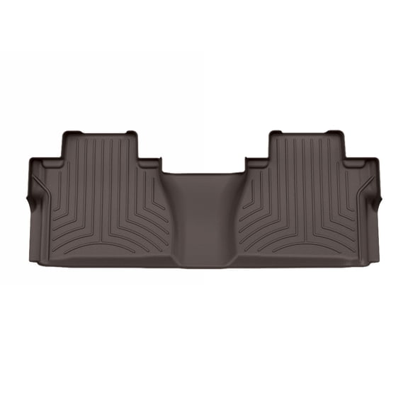 WeatherTech FloorLiner HP Custom Fit Floor Mats compatible with 2014-2021 Toyota Tundra - 2nd Row, Cocoa