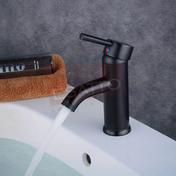 Llave Monomando Esatto® para Lavabo Negra Mate 7006A-N