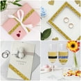 thumbnail image 3 of Wrapables 3 Yards Self Adhesive Resin Rhinestone Ribbons, Glittery Bling Tape Strips for DIY Crafts Wedding Party Decoration (3 Rolls), Gold, 3 of 4