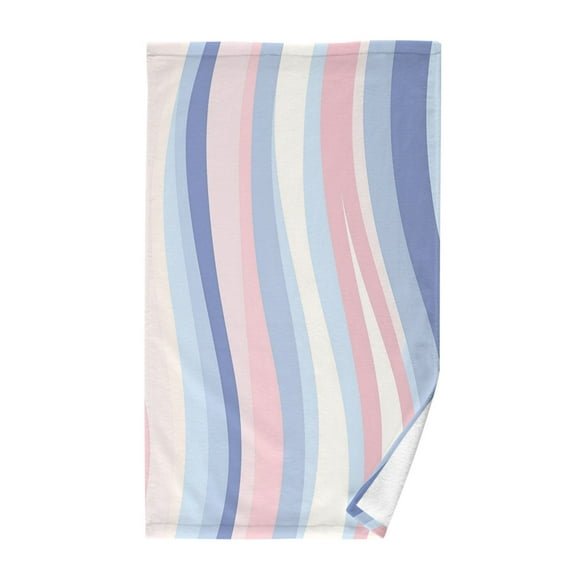 Yayeee 100% Cotton Hand Towels for Bathroom 16" x 28" Soft Absorbent Kitchen Towel, Abstract Pink
