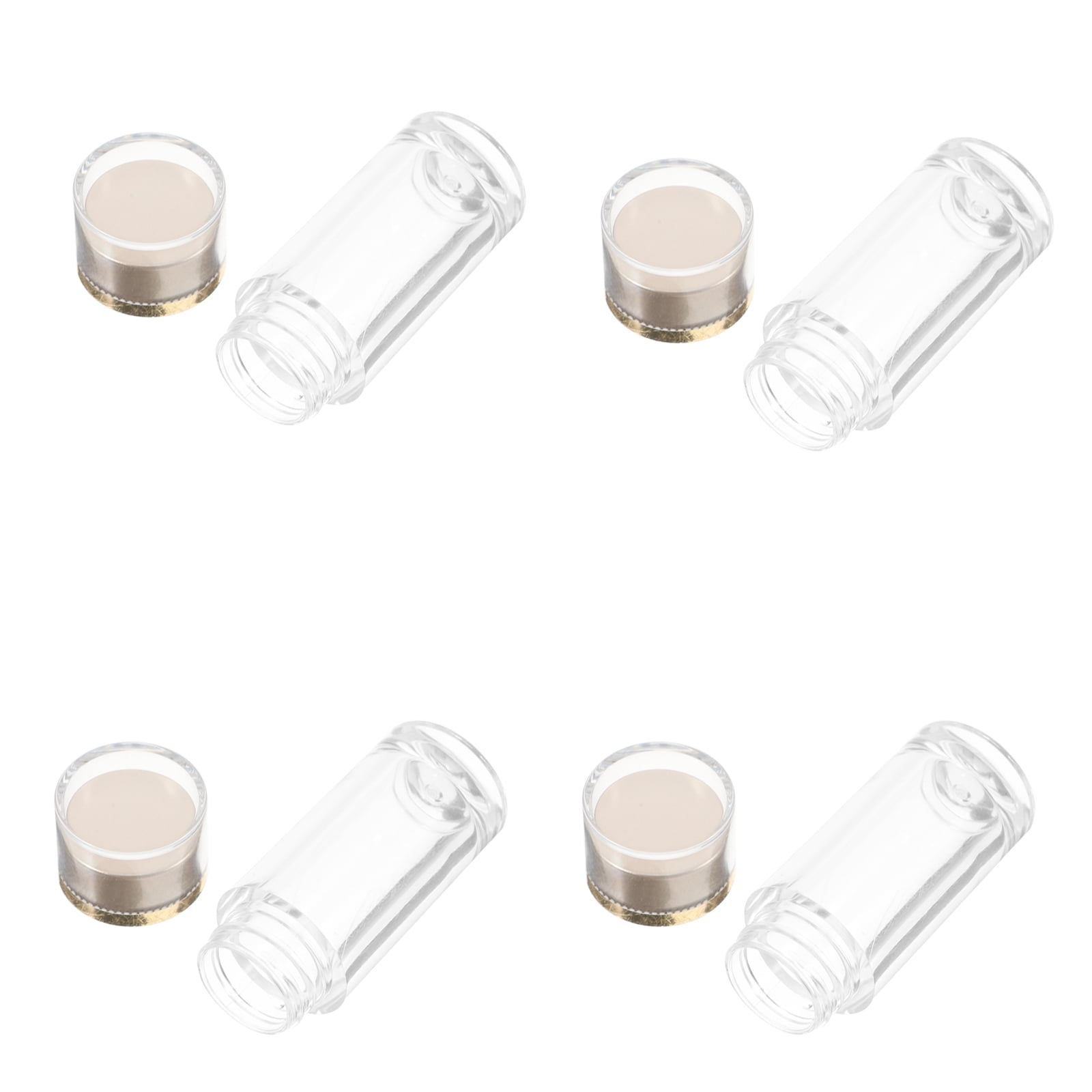 Raindrops 16 pcs Mini Double Layer Cap Plastic Bottles Travel Sample Dispensers Liquid Dispenser Bottles for Oil Creams and Cosmetics