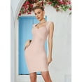 thumbnail image 6 of Sexy Backless Lace-Up Short Prom Homecoming Dress Short Sleeve Bodycon Cocktail Party Club Dress, 6 of 9