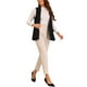 thumbnail image 2 of CHALECO SASTRE SIN MANGAS DE CUELLO CHALECO ABIERTO PARA MUJERES INSPIRAR CHIC M NEGRO, 2 of 5