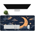 thumbnail image 4 of Moon Large Mouse Pad 31.5x11.8 Inches Cartoon Magic Universe Starry Sky Star Clouds Pattern Printed Mouse Pad for Home Studio Keyboard Table Mat BDHYMN220, 4 of 6