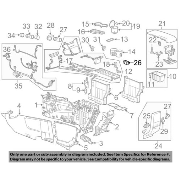 GM OEM Center Console-Auxiliary Radio Stereo Input Jack 22836649