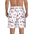 thumbnail image 3 of Naloa Cute Dog Men's Beach Shorts, Surfing shorts, Swim trunks, Quick Dry Swim Trunks for Surfing Beach Fun - Small, 3 of 9