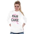 thumbnail image 5 of Grab Pair Show You Care Pink Ribbon Women's Long Sleeve T Shirt Brisco Brands X, 5 of 6
