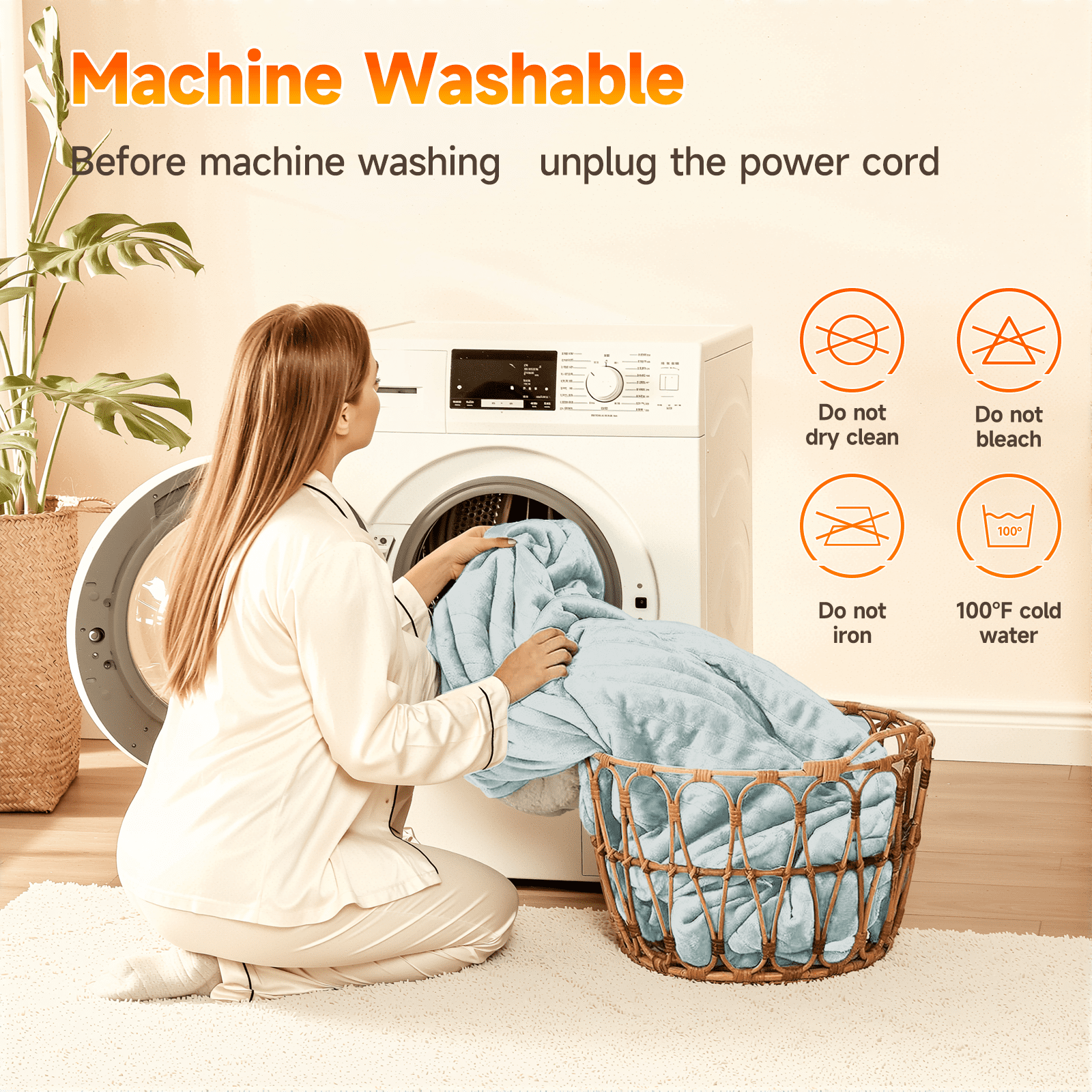 Heated Blanket Electric Throw Blanket 50"x60" Fast Heating Electric Blanket with 5 Heat Levels & 4 Hours Auto-off Overheat Protection Cozy Soft Flannel Heated Throw Blanket