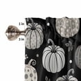 thumbnail image 5 of Valances for Windows Dots Pumpkin Rod Pocket Cafe Window Treatments Valance Curtains for Kitchen Bathroom Laundry Basement Windows 60"x18", 5 of 6