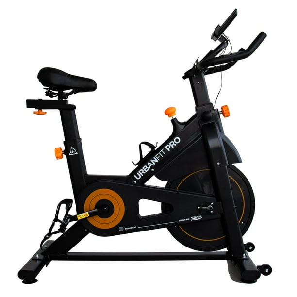 Bicicleta Fija para Spinning UrbanFit Pro Fitness Cardio de 15 Kg negro Unitalla