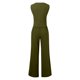 thumbnail image 5 of Conjunto de chaleco sin mangas con botones de algodón para mujer: pantalones anchos con bolsillos, mezcla de poliéster, atuendo informal de negocios, 5 of 5