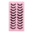 thumbnail image 2 of 10 Pairs Russian Strip Lashes Curly Handmade   F  19x10.5x1.5CM, 2 of 7
