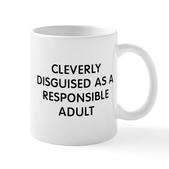 CafePress - Cleverly Adult - 11 oz Ceramic Mug - Novelty Coffee Tea Cup