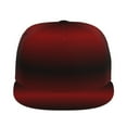 thumbnail image 2 of Fotbe Red Geometric Flat Bill Visor Cap Classic Snapback Hat Polyester Foam Trucker Hat Trucker Cap Adjustable Baseball Cap, 2 of 9