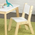 thumbnail image 5 of KidKraft Children's Modern Table and Chair Set, White & Natural, 5 of 8