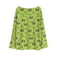 thumbnail image 4 of Womens Christmas Blouses And Tops Dressy Loose Soft Long Sleeve Tops Green XL, 4 of 4