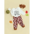 thumbnail image 3 of GXFC Infant Girls Halloween Outfits Clothes 6M 9M 12M 18M Baby Girls Long Sleeve Rompers Pumpkin Print Pants Headband 3Pcs Halloween-themed Clothing for Newborn Girls, 3 of 9