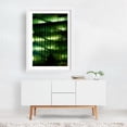 thumbnail image 2 of Staircase Luminescence - Manhattan New York Photography Architecture Nightlife Cityscape Modern Art Geometric Industrial Neon Sign White Framed Wall Art Print 24 x 36 inches, 2 of 3