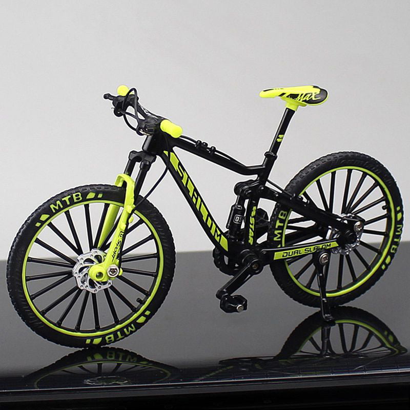 Bike Metal Model Bikes Toys Bicycle Model Decoration Ornaments Crafts Finger Racing Bicycle Vehicles Mountain Bike Toys Miniature Riding Bike Model Toy 1:10 Mini Alloy Bicycle Model 