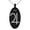 Black, variant on Stainless Steel Solar System Planetary Jupiter Engraved Small Oval Charm Pendant Necklace