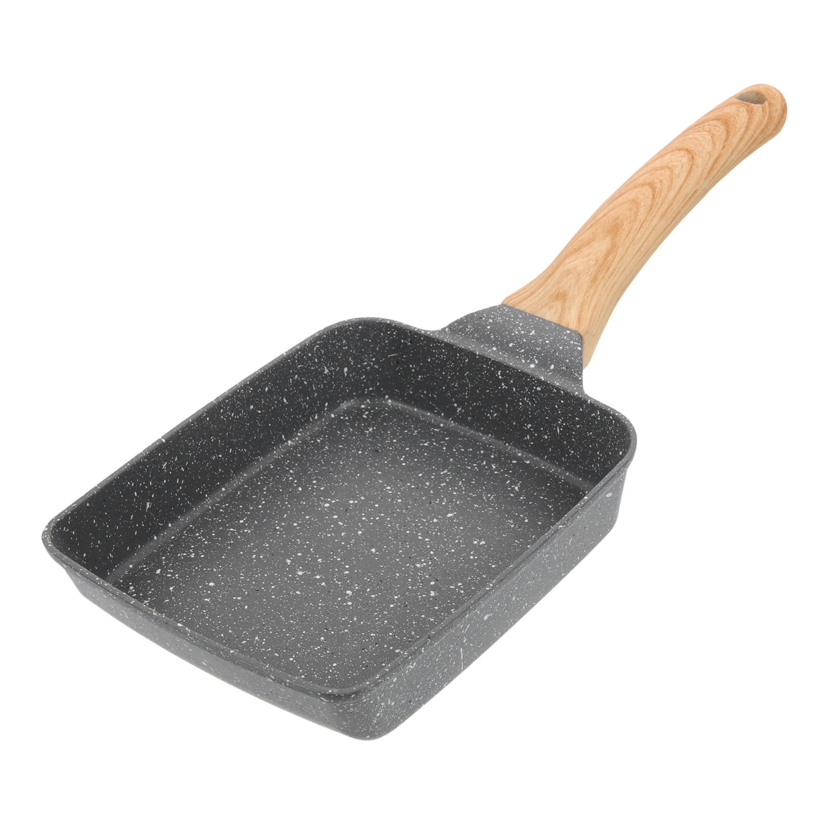HONMEET Non Stick Frying Pan Black Aluminum Easy to Clean for Friend's House Gatherings 1Pack