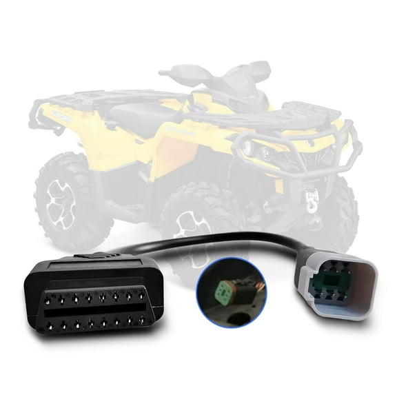 Motorcycle 6 Pin to OBD OBD2 Diagnostic Adapter CANBUS Cable for BRP Motorbike, Compatible with Diagnostic Scanner