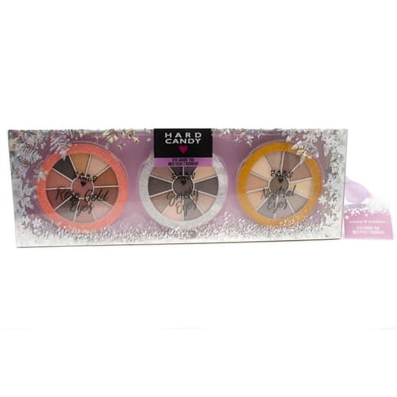 Hard Candy EYE ADORE YOU 3 Piece Eyeshadow Collection; Rose Gold, Smokey Eyes, Neutral Eyes Palettes .22oz each