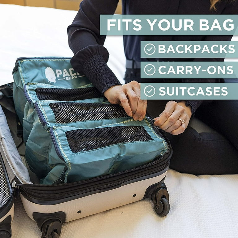 Suitcase Organizer | Pack More in your Luggage or Backpack | Carry-On &  Check-In Sizes Available by Pack Gear