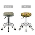 thumbnail image 4 of Goofa Tulips Flowers Printed Stool Covers Round, Waterproof Round Bar Stool Covers Anti-Slip Round Bar Stool Seat Cover with Elastic Bands Durable -14 inch, 4 of 7