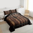 thumbnail image 3 of Homewish Old Barn Door Full Size Comforter Sets 3-Piece for Female Men Adults,Retro Vintage Bedding Comforter Set,Rustic Lodge Cabin Lightweight Bedding Sets,Microfiber Bedroom Decor,Reversible, 3 of 8
