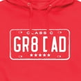 thumbnail image 3 of Instant Message - Gr8 Dad License Plate - Men's Pullover Hooded Fleece Sweatshirt, 3 of 6